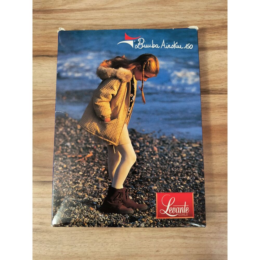 Levante Bimba Airskin 150 Girls Winter Weight Tights Brown Size 2 Ages 1-3 Italy